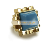 Napier fashion ring geometric motif