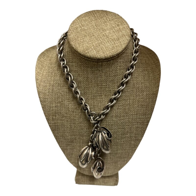 Napier early silver-tone cumquat necklace